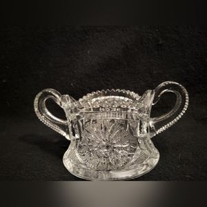 Vintage presscut sugar bowl